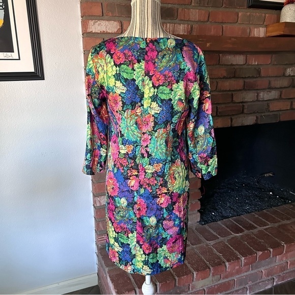 Anthropologie HD in Paris Tropicalist Floral Shift Dress Sz XS - Picture 7 of 8